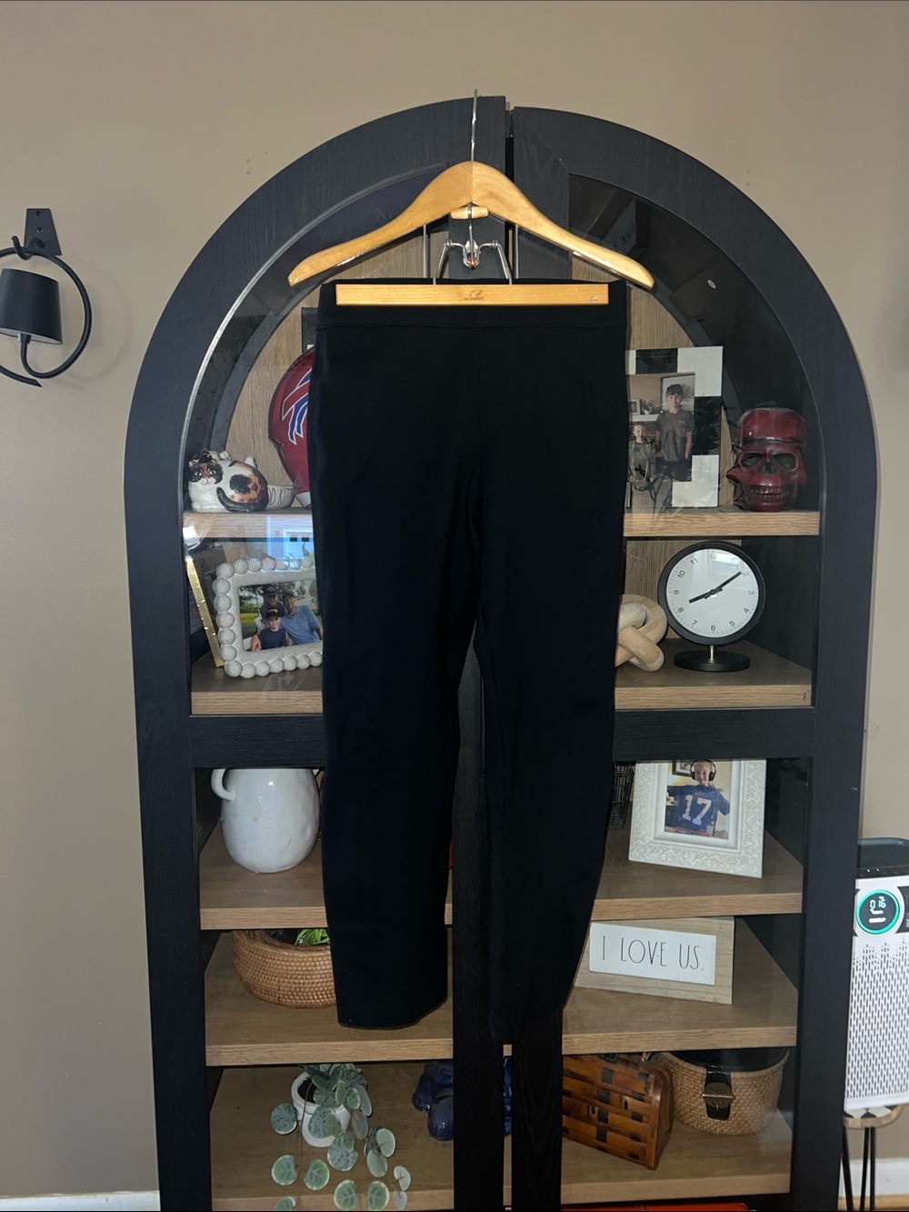 SPANX Black High-Waist Sculpting Leggings/Pants EUC S